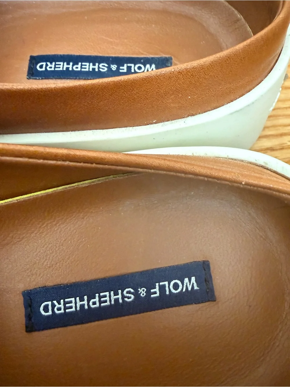 Wolf & Shepherd 9 Italian Leather Loafer Mule Memory Foam Cushion Comfy Luxury